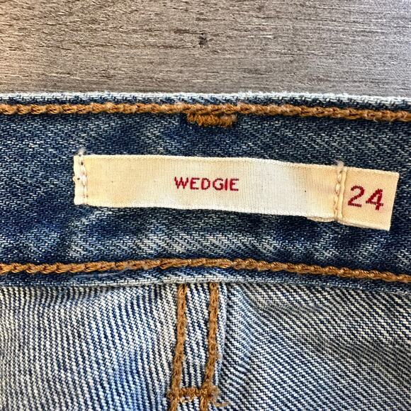 Levi's Wedgie Fit Ankle Jeans Premium Denim Size 24 - Picture 8 of 16